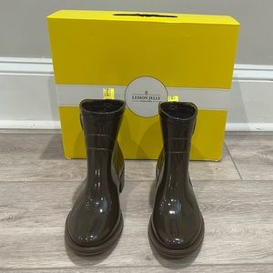 Lemon Jelly Rain Booties Sz 7